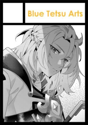Blue Tetsu Arts circle cut